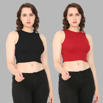 MYO Casual Solid Women Multicolor Top