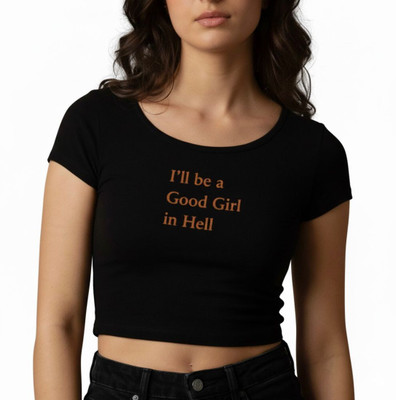 Doyro Casual Printed Women Black Top