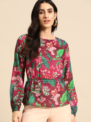 all about you Casual Printed Women Multicolor Top