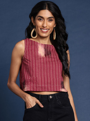 Taavi Casual Printed Women Maroon Top
