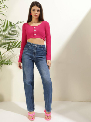 KOTTY Casual Printed Women Pink Top