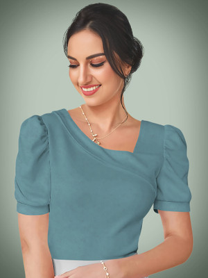 Kashonaa Casual Self Design Women Light Green Top