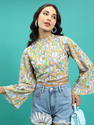 Tokyo Talkies Casual Printed Women Multicolor Top