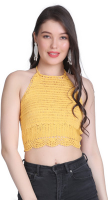 NYCRA Casual Self Design Women Yellow Top