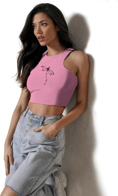 Fashion And Youth Casual Solid Women Pink Top