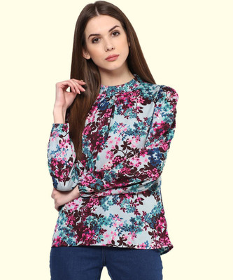 HARPA Casual Full Sleeve Floral Print Women Multicolor Top
