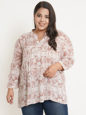 9 impression Casual Printed Women White Top