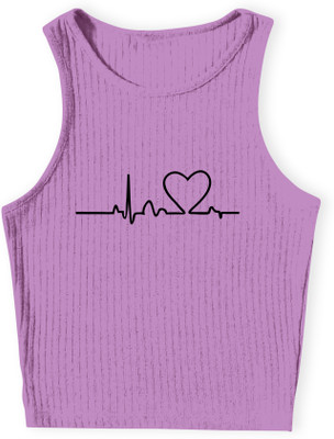 TeeWink Casual Printed Women Purple Top