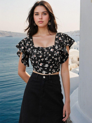 KOTTY Casual Printed Women Multicolor Top