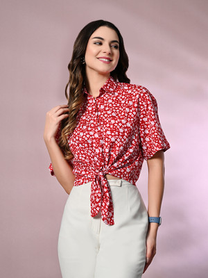 OTTAVIA Party Printed Women Red Top