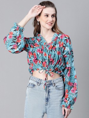 OXOLLOXO Casual Printed Women Multicolor Top