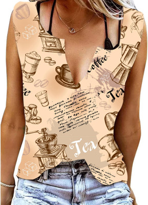 jovo Casual Printed Women Multicolor Top