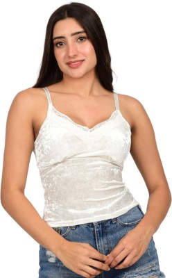 Bare Dezire Casual Solid Women White Top