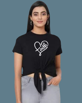 Dolphins Formal Solid Women Black Top