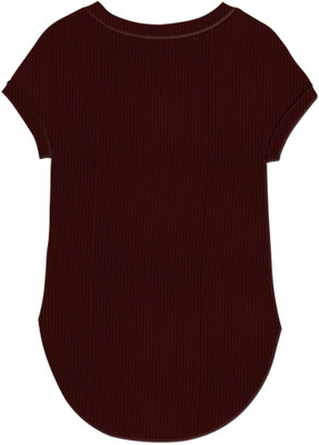 jovo Casual Solid Women Maroon Top