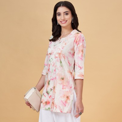 Rangmanch by Pantaloons Casual Printed Women Pink Top