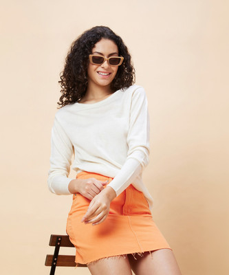 Globus Casual Solid Women White Top