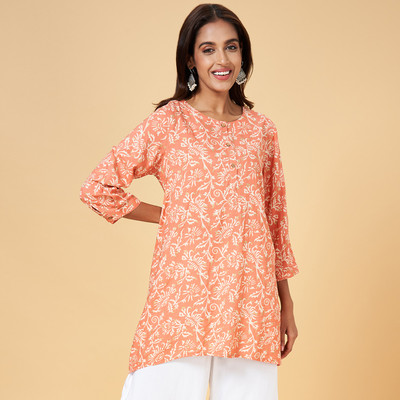 Rangmanch by Pantaloons Casual Printed Women Red Top