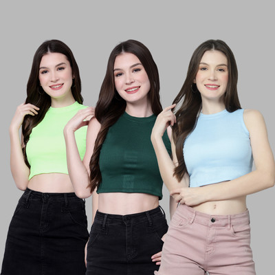 UNFLD Casual Solid Women Multicolor Top