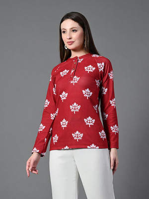 Roadster Casual Printed Women Brown Top