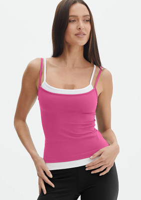 LULU & SKY Casual Color Block Women Red Top