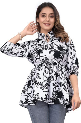 AK FUSION Casual Printed Women Multicolor Top