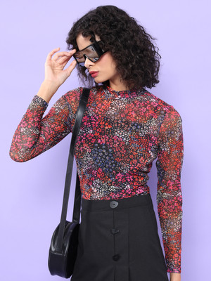 Tokyo Talkies Casual Printed Women Multicolor Top
