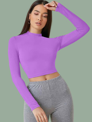 Kashonaa Casual Solid Women Light Blue Top