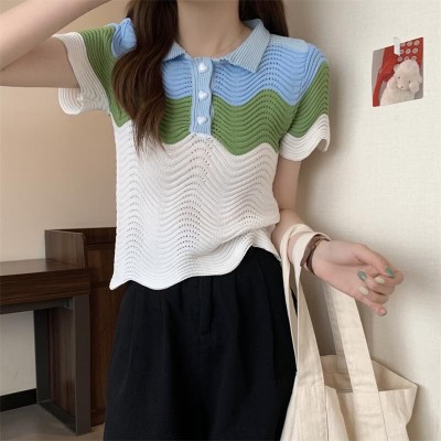 Icw Casual Self Design Women Multicolor Top