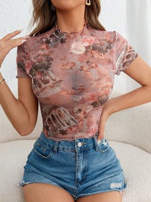 TheCozyNest Casual Printed Women Multicolor Top