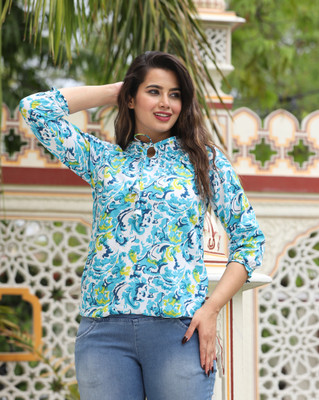 Pittra4ever Casual Printed Women Multicolor Top