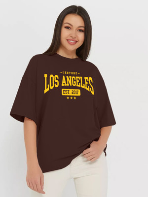 Leotude Casual Printed Women Brown Top