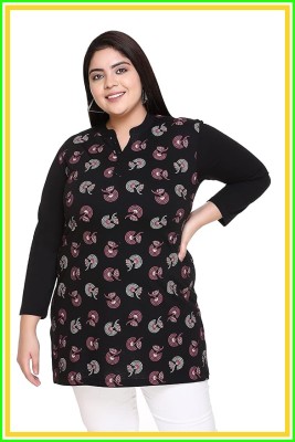 RANJANI Casual Printed Women Black Top