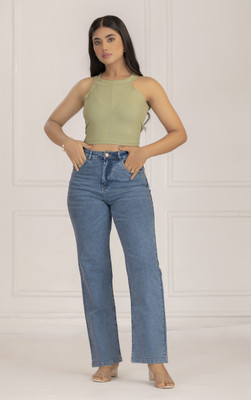 POXIMO Casual Solid Women Green Top