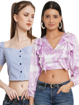 9 impression Casual Printed Women Multicolor Top