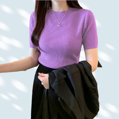 karan gupta Casual Striped Women Purple Top
