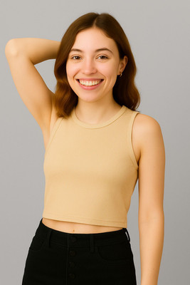 KRIVA Casual Solid Women Pink Top