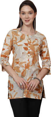 HouseOfCommon Women Printed Straight Kurta(Multicolor)