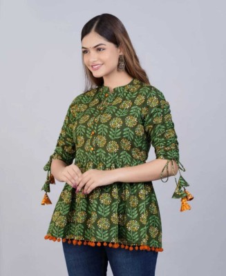 Rnkk Women Paisley Straight Kurta(Multicolor)