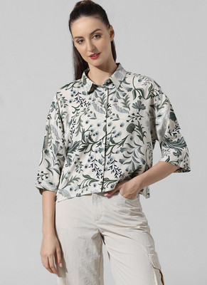 MOXTE Casual Printed Women Multicolor Top