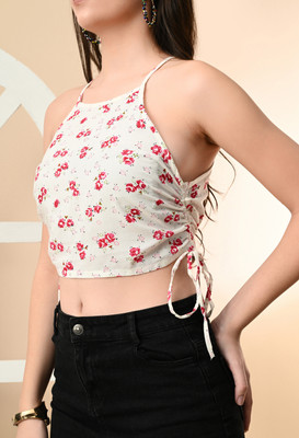 ADRIANA Party Printed Women White Top
