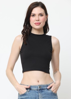 Ddaspration Casual Solid Women Black Top