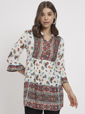 Veldress Casual Printed Women Multicolor Top