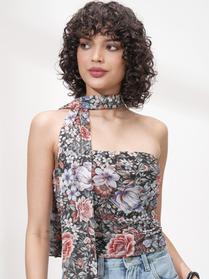 Tokyo Talkies Casual Floral Print Women Multicolor Top