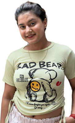 CRAMPLE Casual Printed Women Green Top