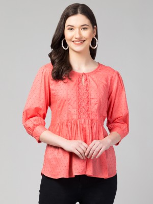 RIHANI FAB Casual Solid Women Red Top