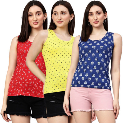 FASHA Casual Printed Women Multicolor Top