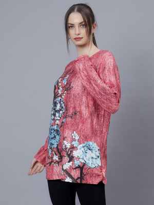 Albion Casual Printed Women Pink Top