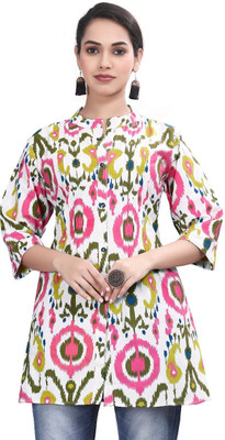 KRIZUENTERPRISE Casual Printed Women Multicolor Top