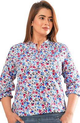 Pittra4ever Casual Printed Women Multicolor Top
